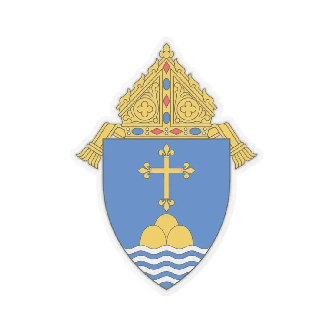 Archdiocese of Boston - STICKER Vinyl Kiss-Cut Decal 4 Inch Transparent - The Sticker Space
