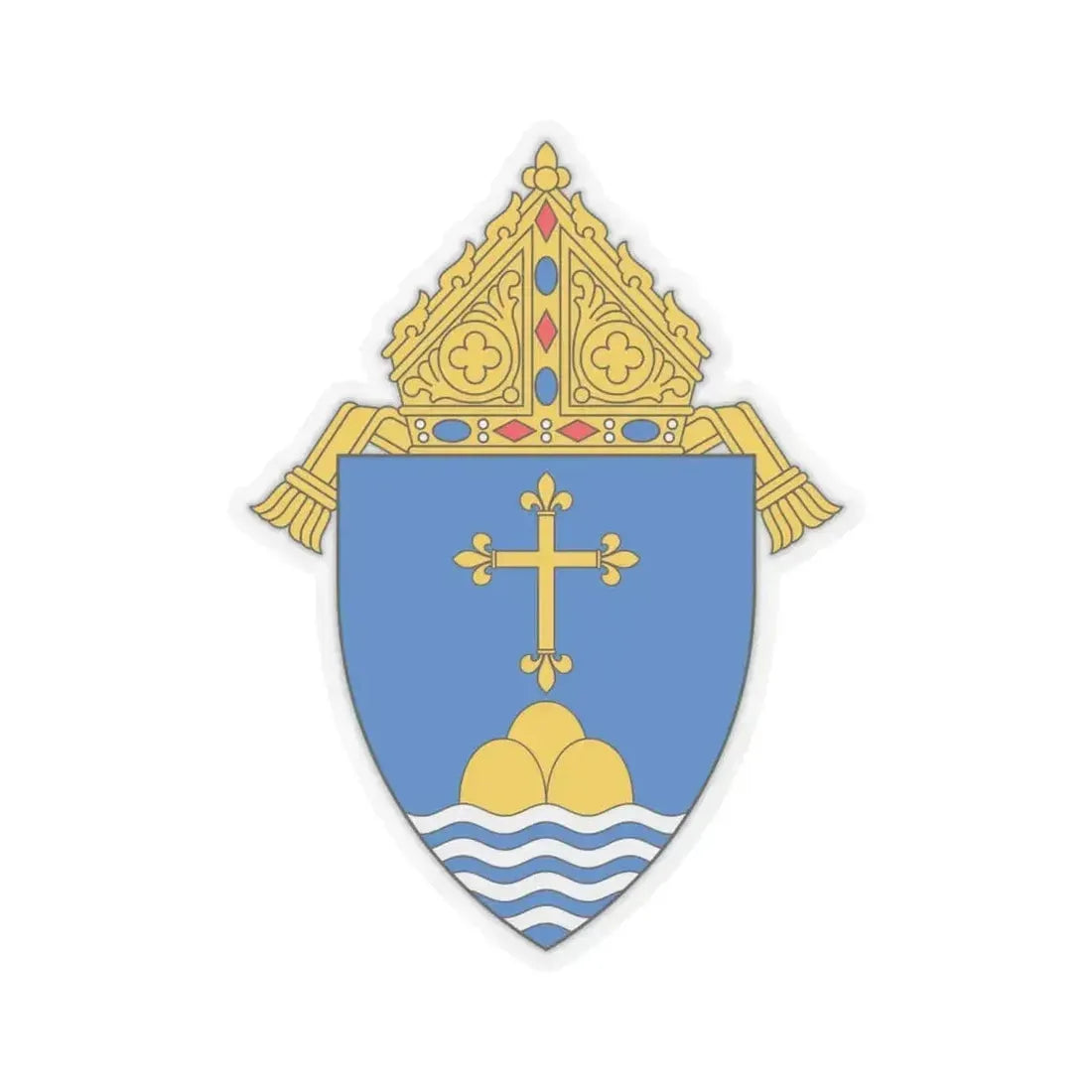 Archdiocese of Boston - STICKER Vinyl Kiss-Cut Decal 6 Inch Transparent - The Sticker Space