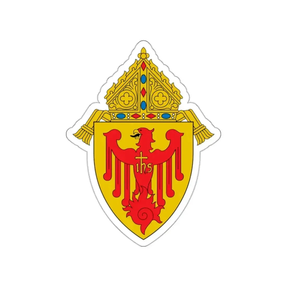 Archdiocese of Chicago 2 - STICKER Vinyl Die-Cut Decal White Die-Cut 2 Inch - The Sticker Space