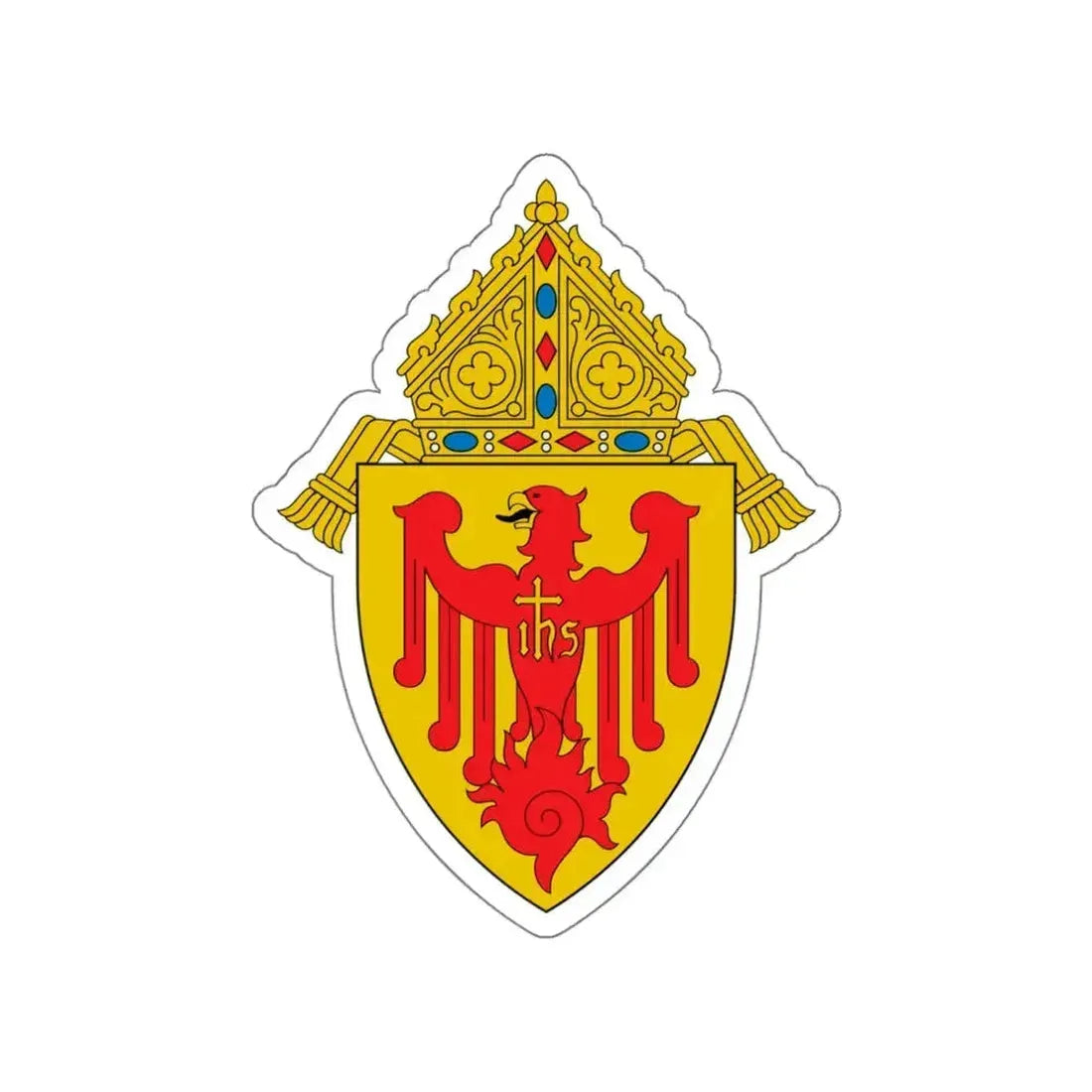 Archdiocese of Chicago 2 - STICKER Vinyl Die-Cut Decal White Die-Cut 6 Inch - The Sticker Space