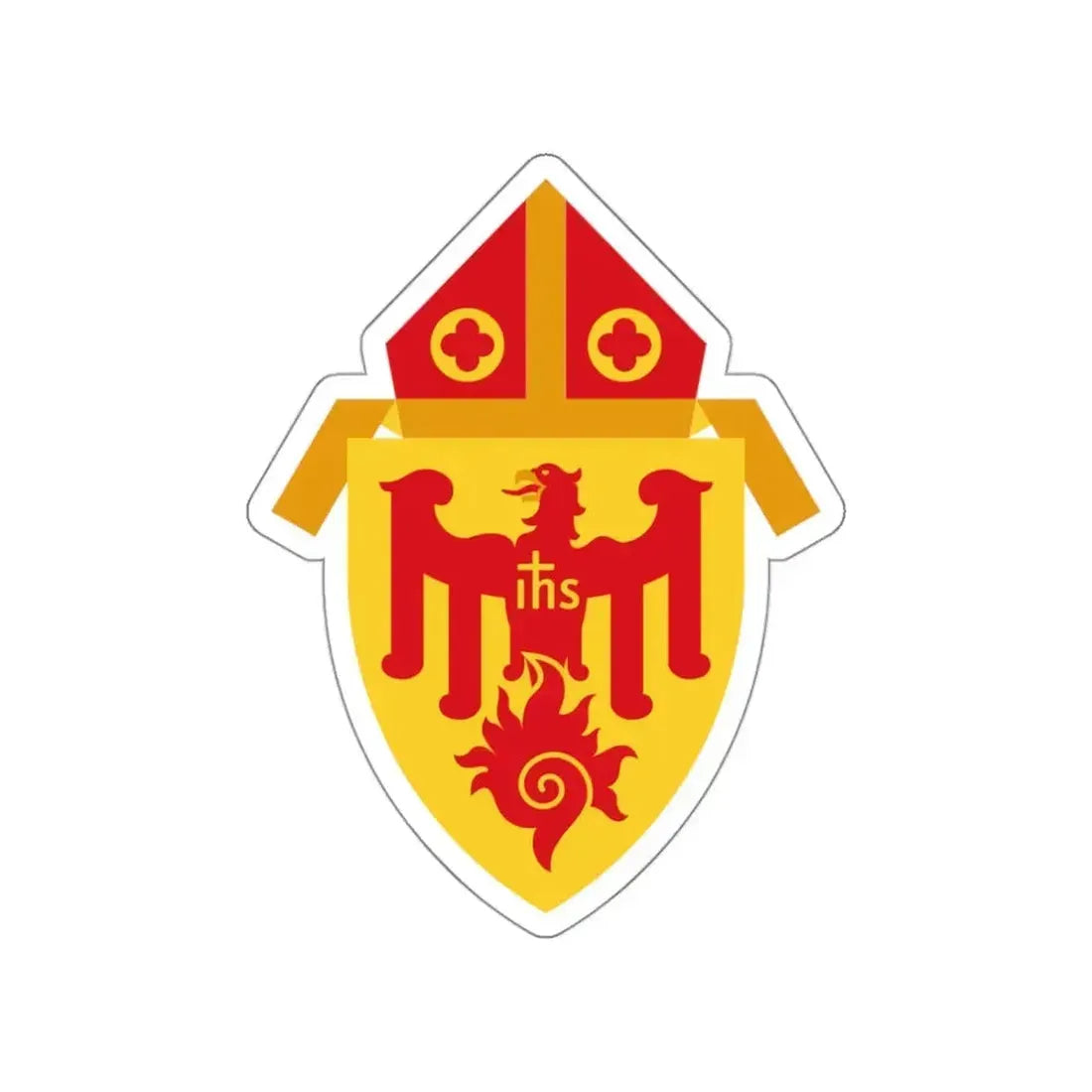 Archdiocese of Chicago - STICKER Vinyl Die-Cut Decal White Die-Cut 3 Inch - The Sticker Space