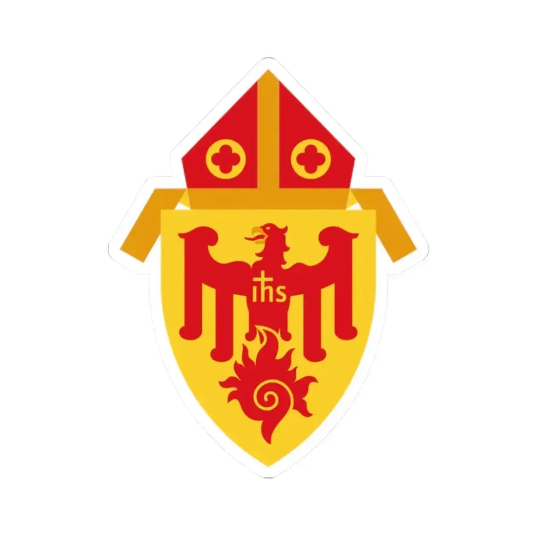 Archdiocese of Chicago - STICKER Vinyl Kiss-Cut Decal 2 Inch White - The Sticker Space