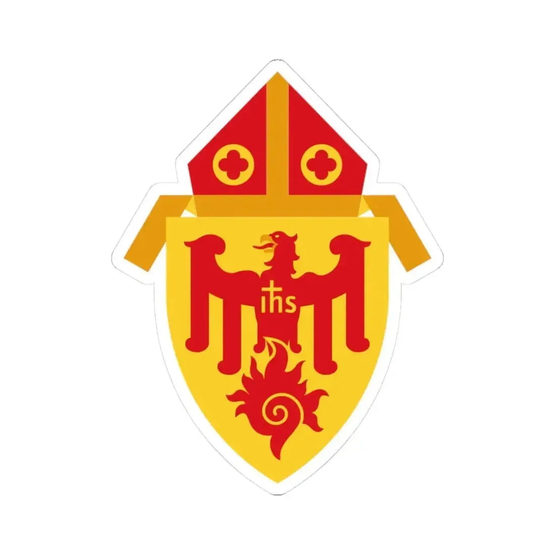 Archdiocese of Chicago - STICKER Vinyl Kiss-Cut Decal 3 Inch White - The Sticker Space