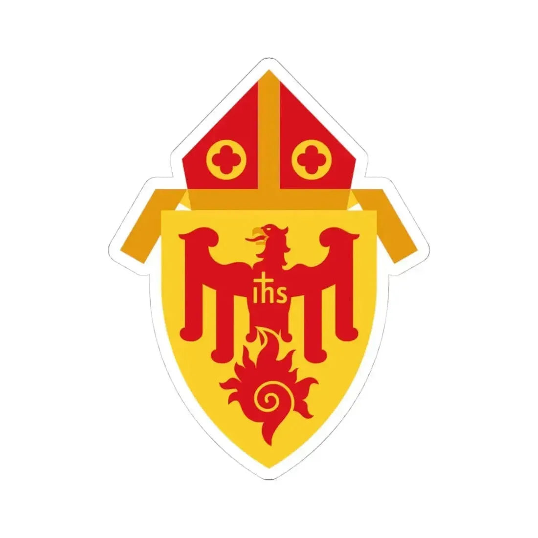 Archdiocese of Chicago - STICKER Vinyl Kiss-Cut Decal 4 Inch White - The Sticker Space