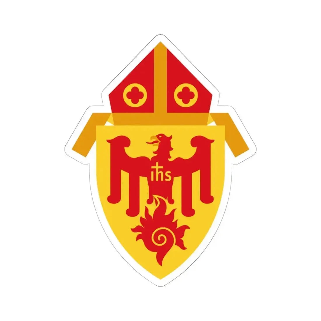Archdiocese of Chicago - STICKER Vinyl Kiss-Cut Decal 6 Inch White - The Sticker Space
