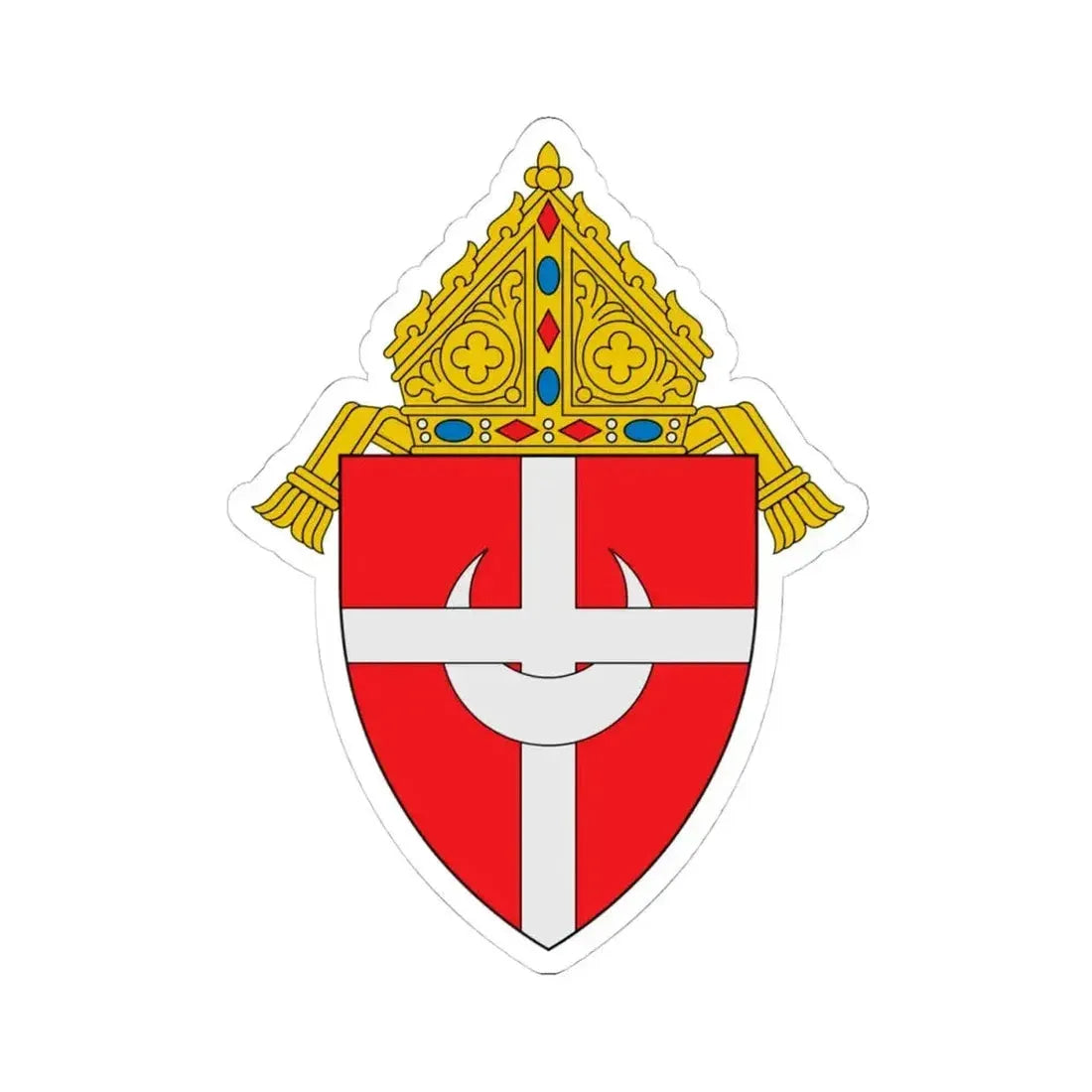 Archdiocese of Denver - STICKER Vinyl Kiss-Cut Decal 4 Inch White - The Sticker Space