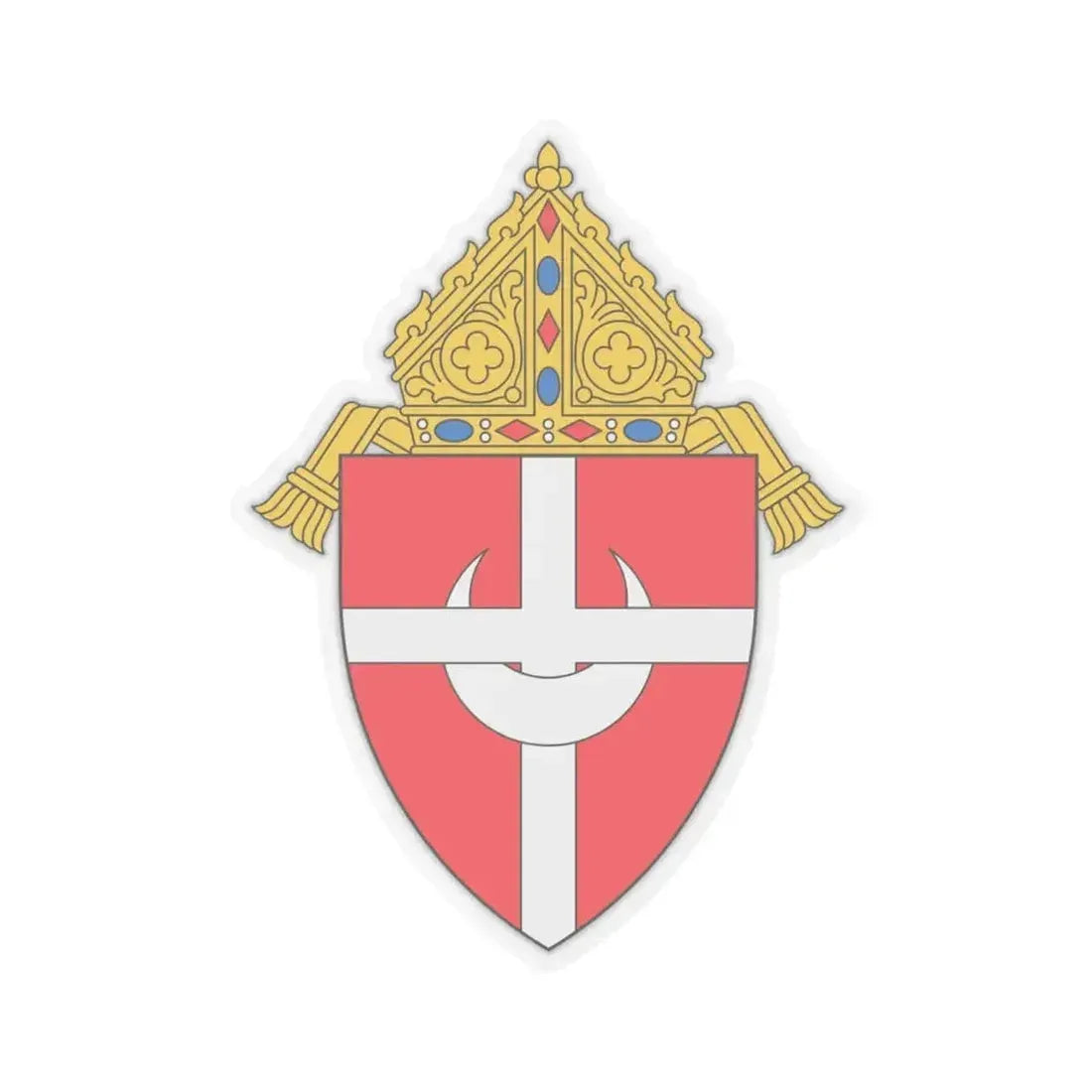 Archdiocese of Denver - STICKER Vinyl Kiss-Cut Decal 6 Inch Transparent - The Sticker Space