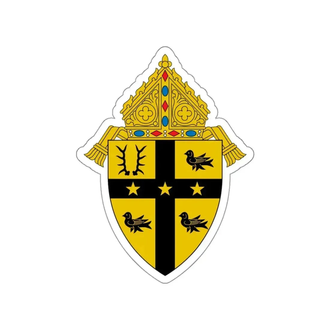 Archdiocese of Detroit - STICKER Vinyl Die-Cut Decal White Die-Cut 3 Inch - The Sticker Space