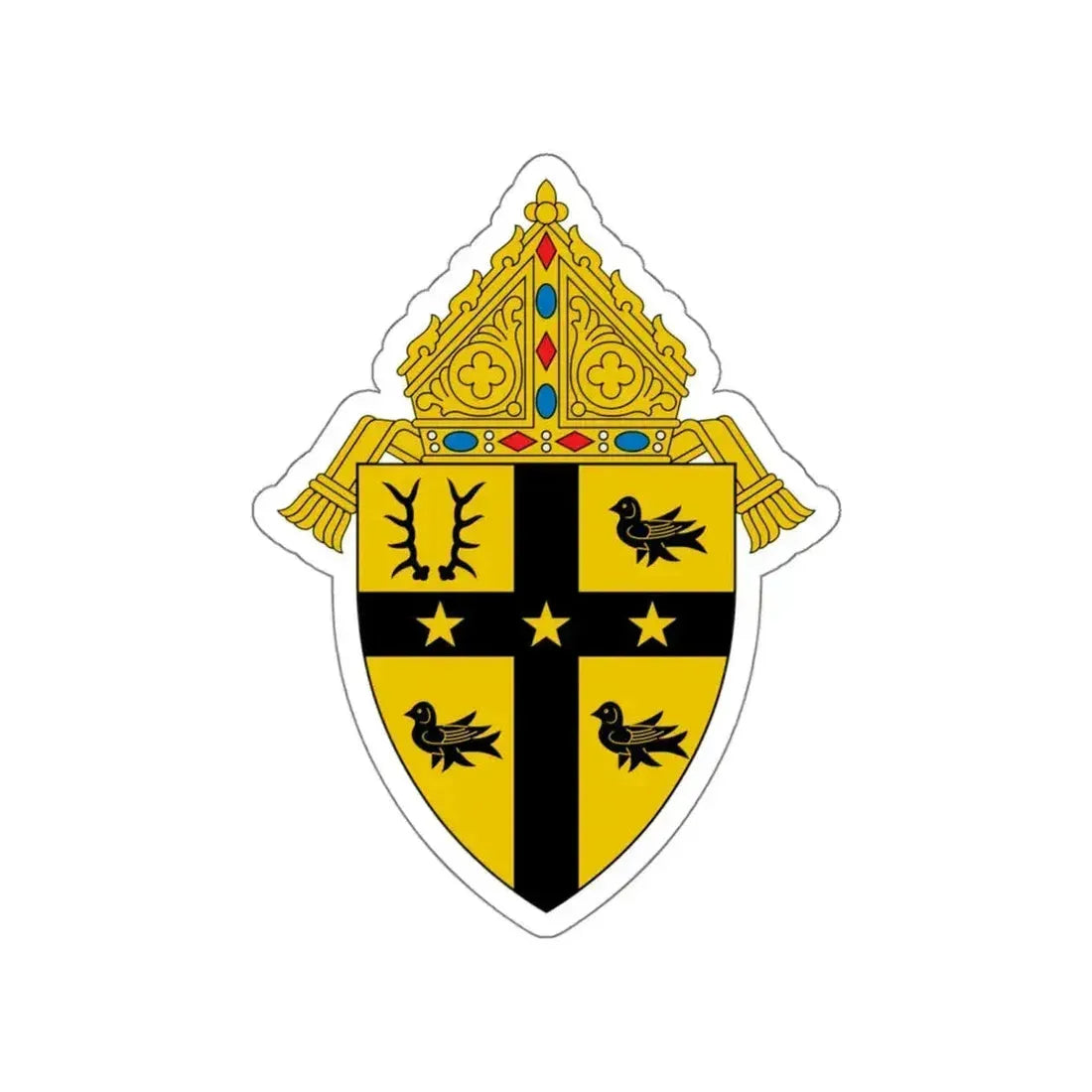 Archdiocese of Detroit - STICKER Vinyl Die-Cut Decal White Die-Cut 4 Inch - The Sticker Space