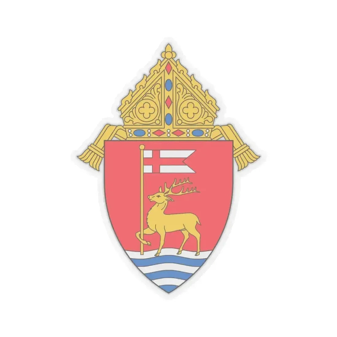 Archdiocese of Hartford - STICKER Vinyl Kiss-Cut Decal 3 Inch Transparent - The Sticker Space