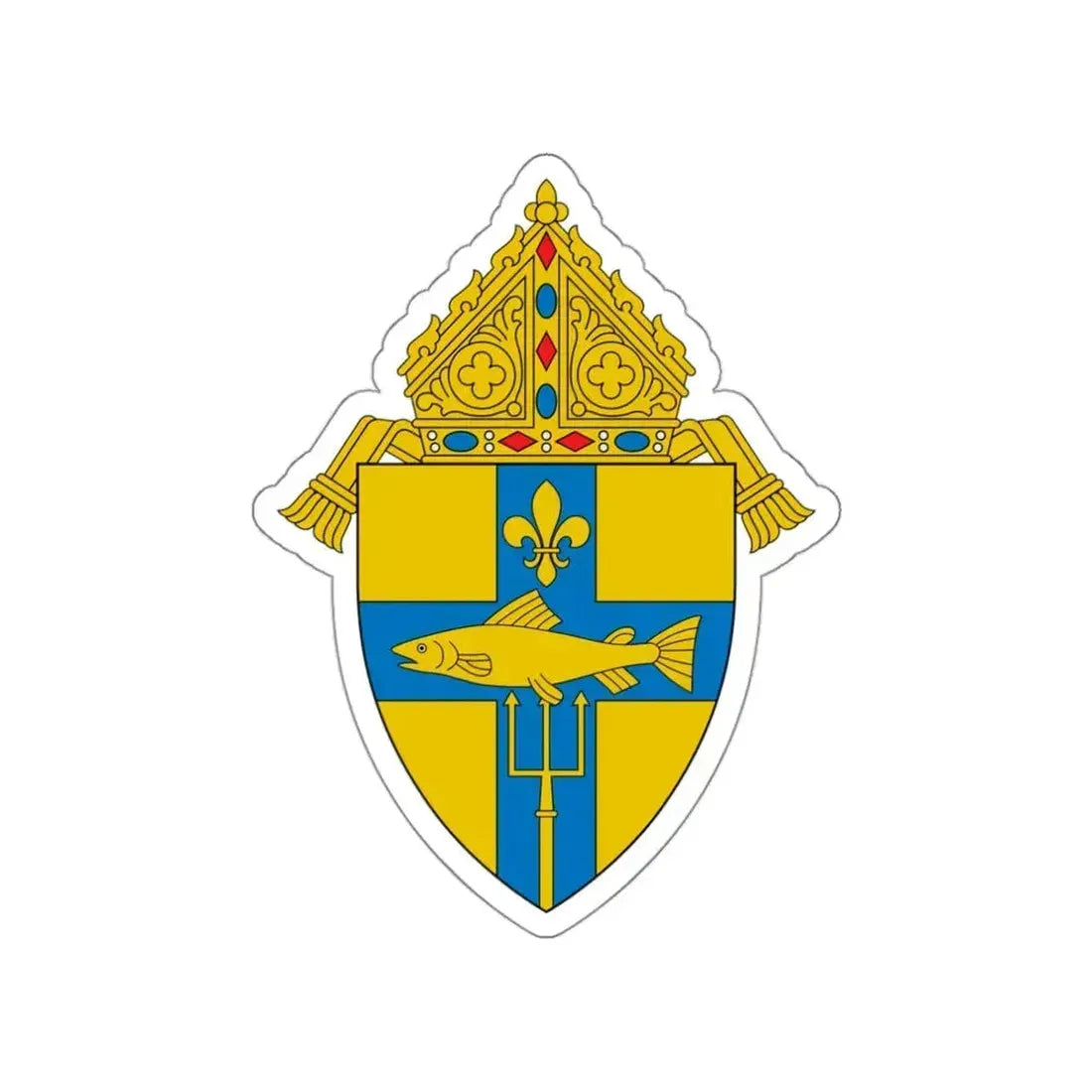 Archdiocese of Indianapolis - STICKER Vinyl Die-Cut Decal White Die-Cut 3 Inch - The Sticker Space