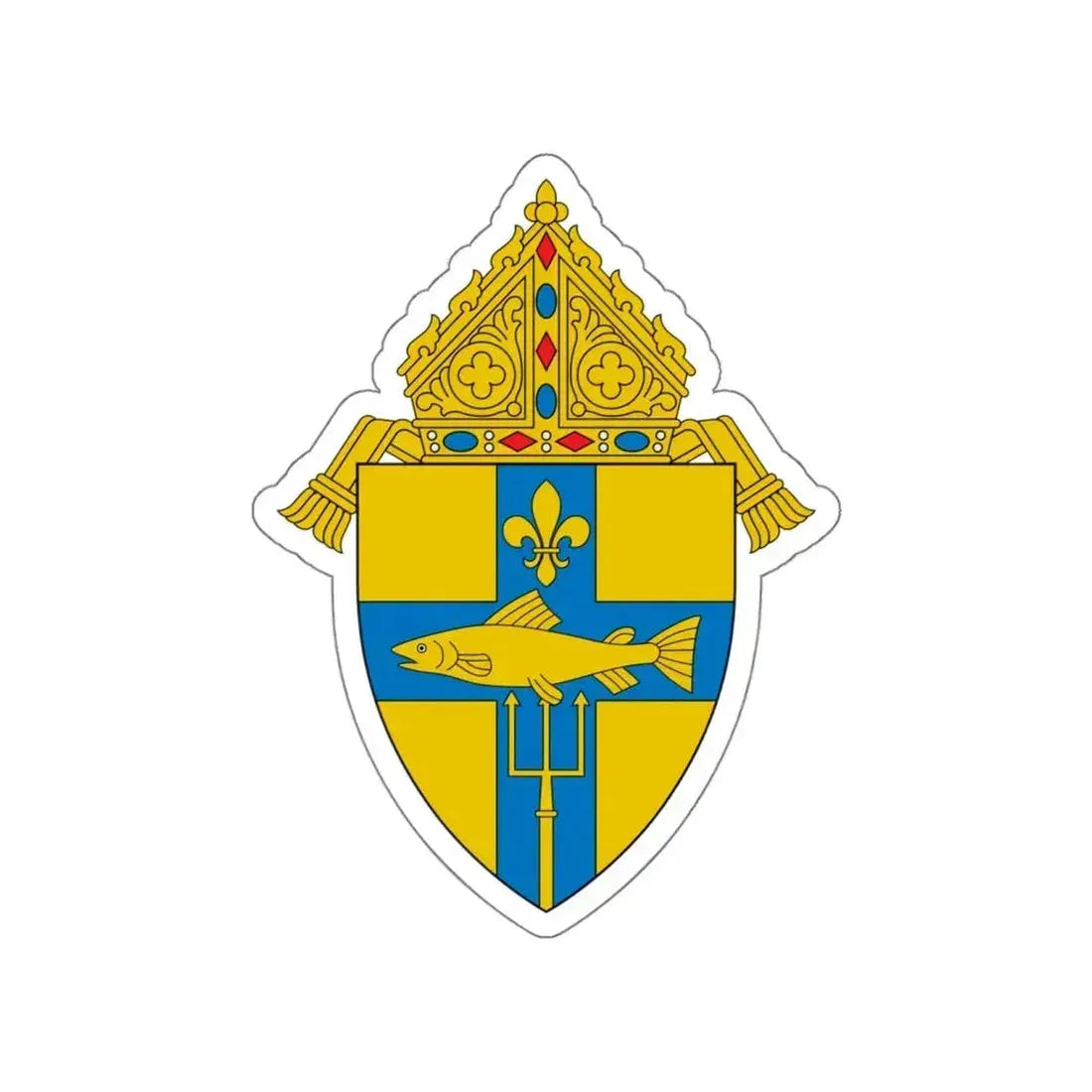 Archdiocese of Indianapolis - STICKER Vinyl Die-Cut Decal White Die-Cut 4 Inch - The Sticker Space