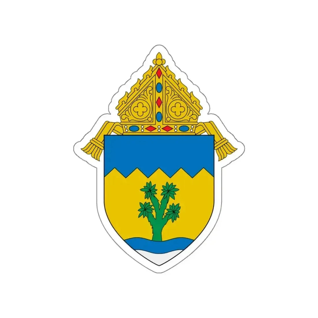 Archdiocese of Las Vegas - STICKER Vinyl Die-Cut Decal White Die-Cut 5 Inch - The Sticker Space