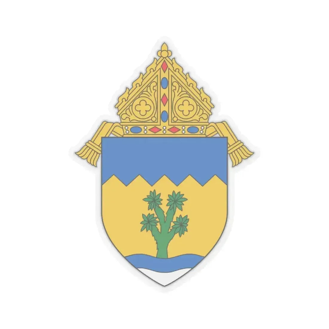 Archdiocese of Las Vegas - STICKER Vinyl Kiss-Cut Decal 2 Inch Transparent - The Sticker Space
