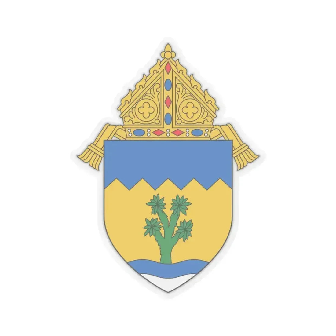 Archdiocese of Las Vegas - STICKER Vinyl Kiss-Cut Decal 3 Inch Transparent - The Sticker Space