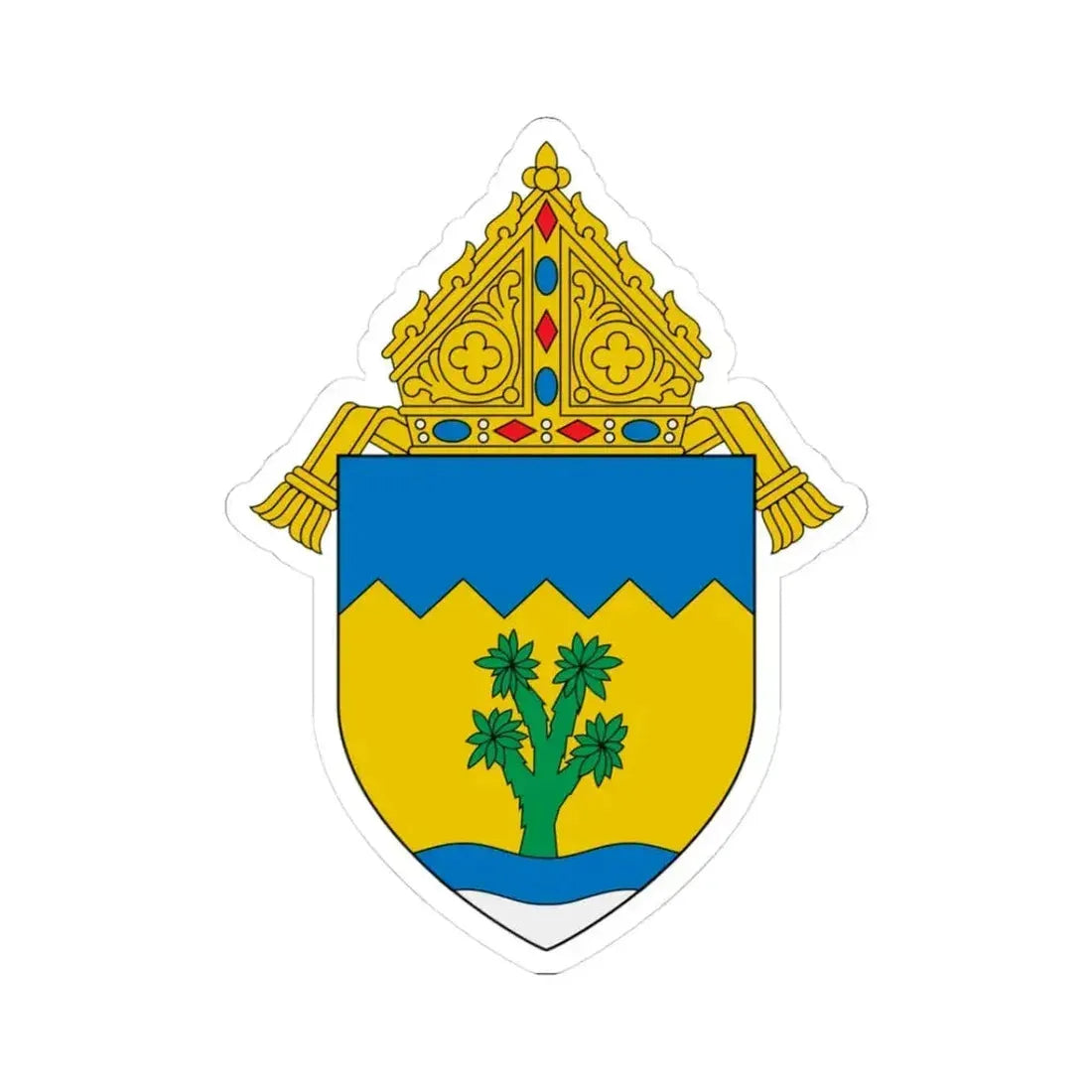 Archdiocese of Las Vegas - STICKER Vinyl Kiss-Cut Decal 3 Inch White - The Sticker Space