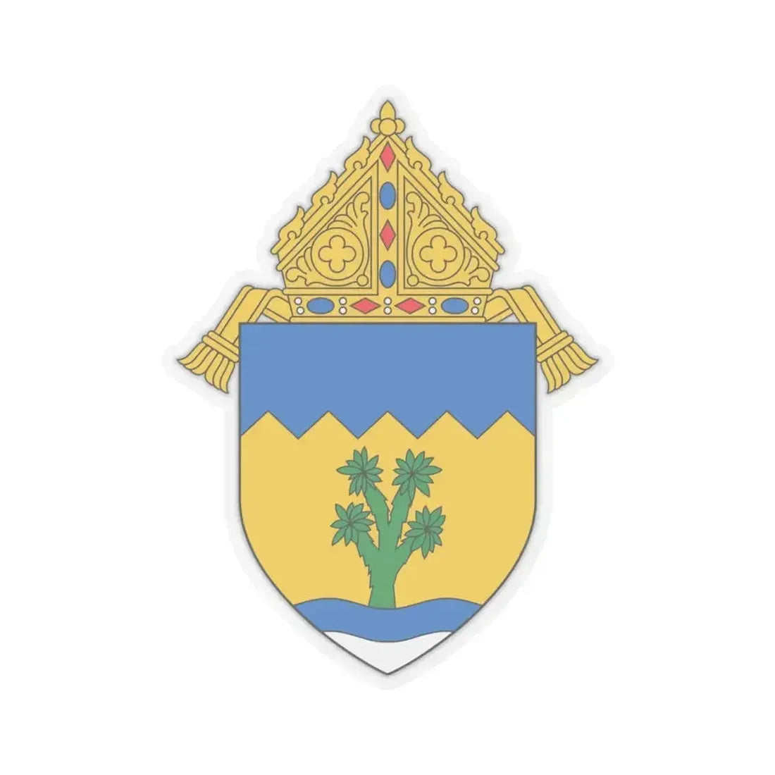 Archdiocese of Las Vegas - STICKER Vinyl Kiss-Cut Decal 4 Inch Transparent - The Sticker Space