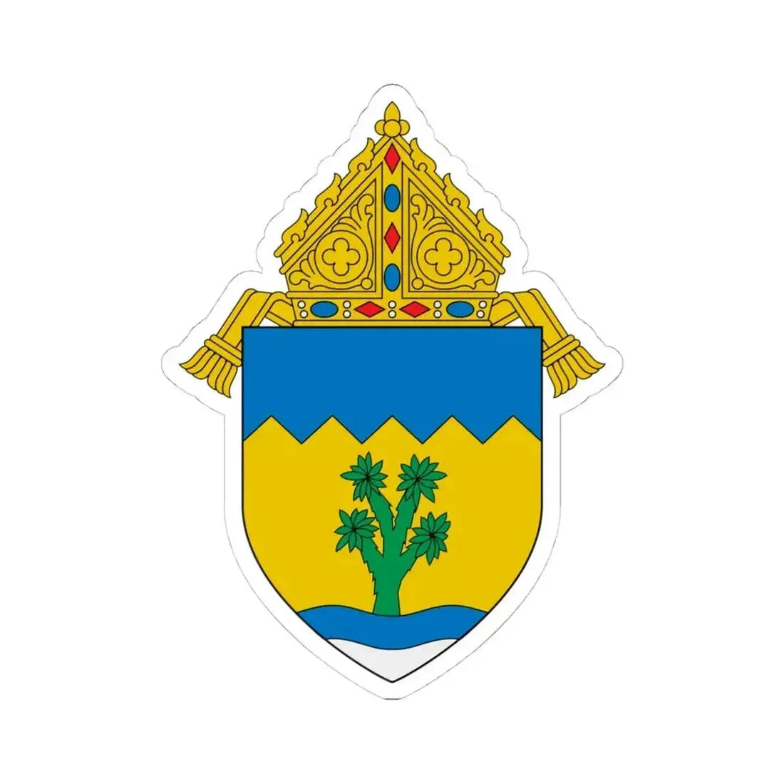 Archdiocese of Las Vegas - STICKER Vinyl Kiss-Cut Decal 4 Inch White - The Sticker Space
