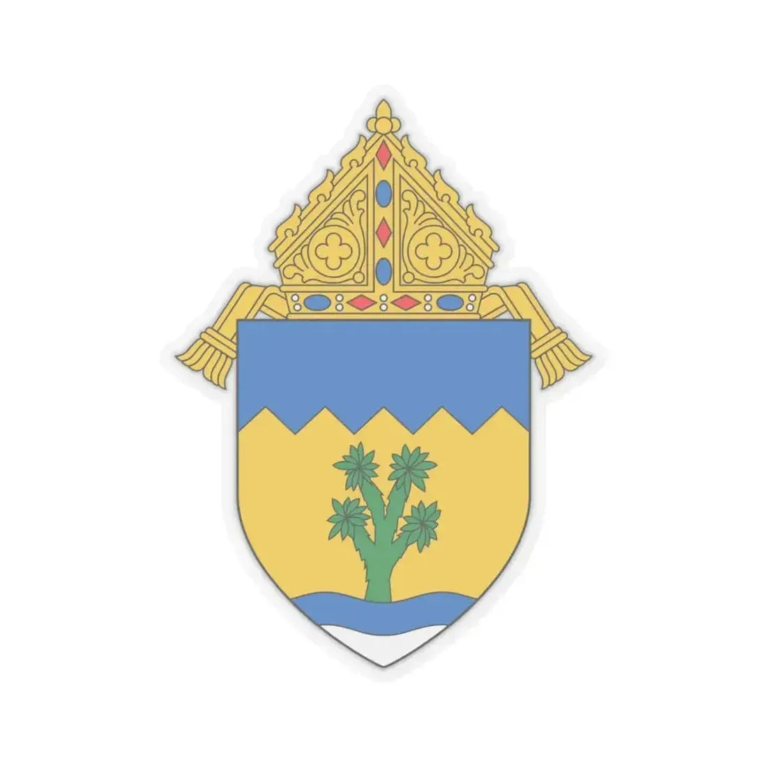 Archdiocese of Las Vegas - STICKER Vinyl Kiss-Cut Decal 6 Inch Transparent - The Sticker Space