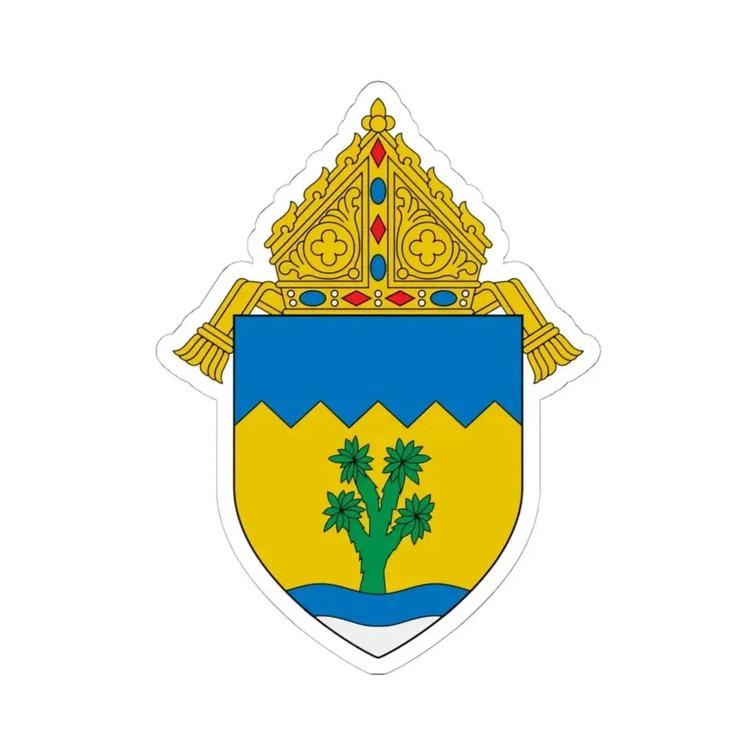 Archdiocese of Las Vegas - STICKER Vinyl Kiss-Cut Decal 6 Inch White - The Sticker Space