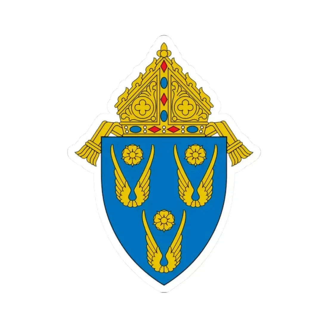 Archdiocese of Los Angeles - STICKER Vinyl Kiss-Cut Decal 2 Inch White - The Sticker Space