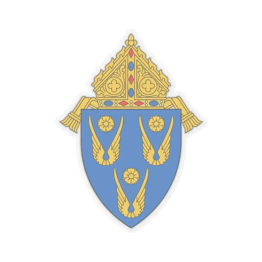 Archdiocese of Los Angeles - STICKER Vinyl Kiss-Cut Decal 3 Inch Transparent - The Sticker Space
