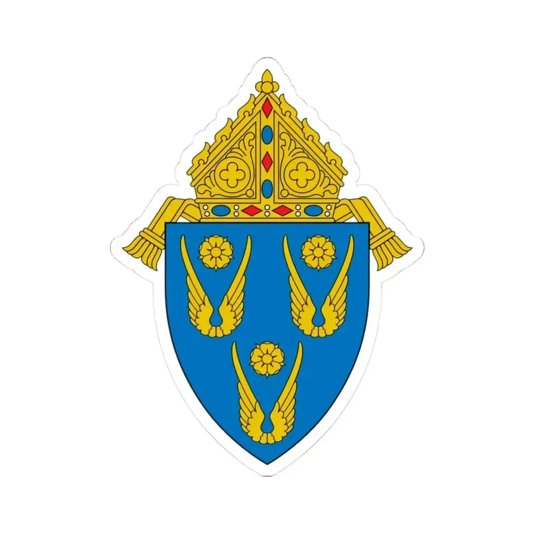 Archdiocese of Los Angeles - STICKER Vinyl Kiss-Cut Decal 3 Inch White - The Sticker Space