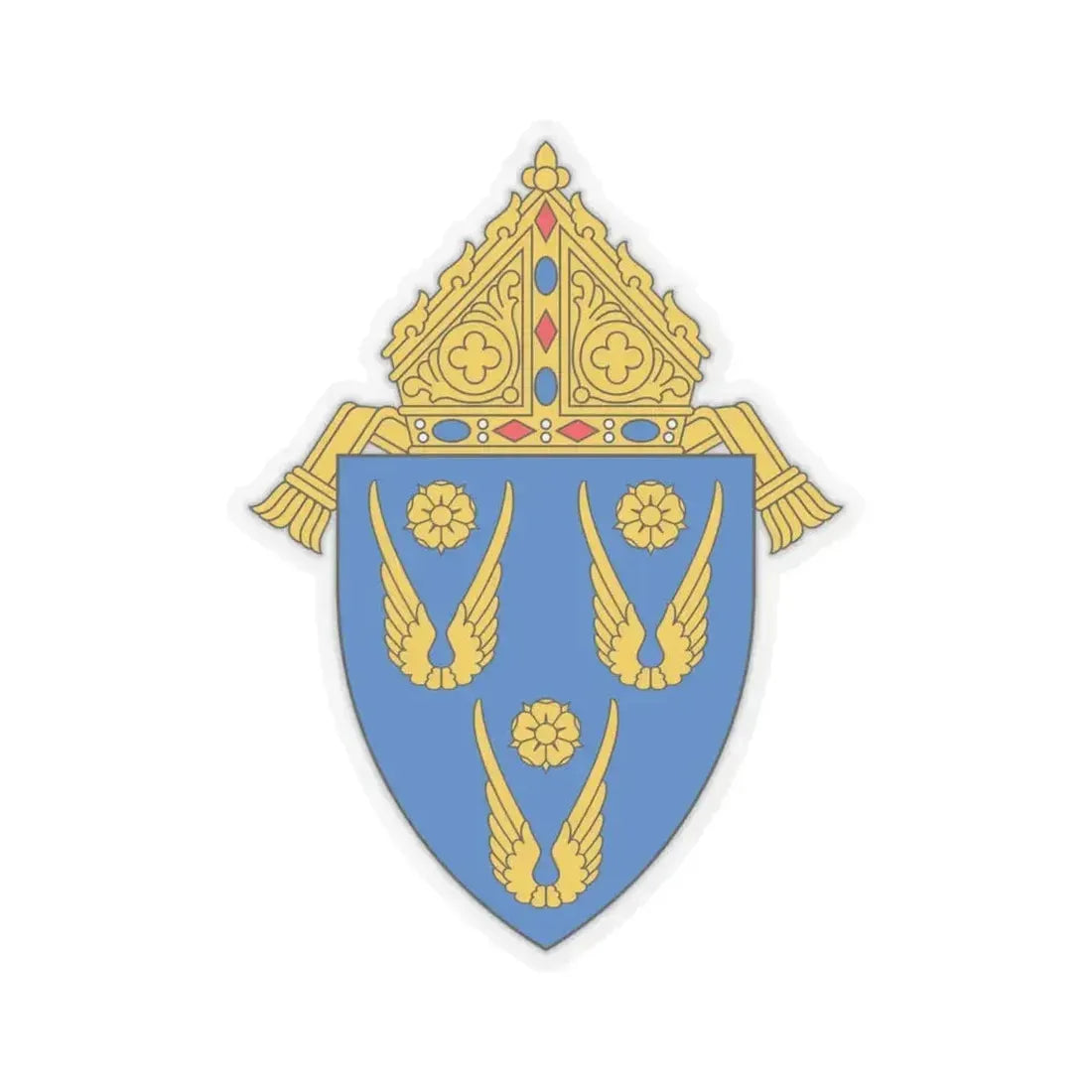 Archdiocese of Los Angeles - STICKER Vinyl Kiss-Cut Decal 4 Inch Transparent - The Sticker Space