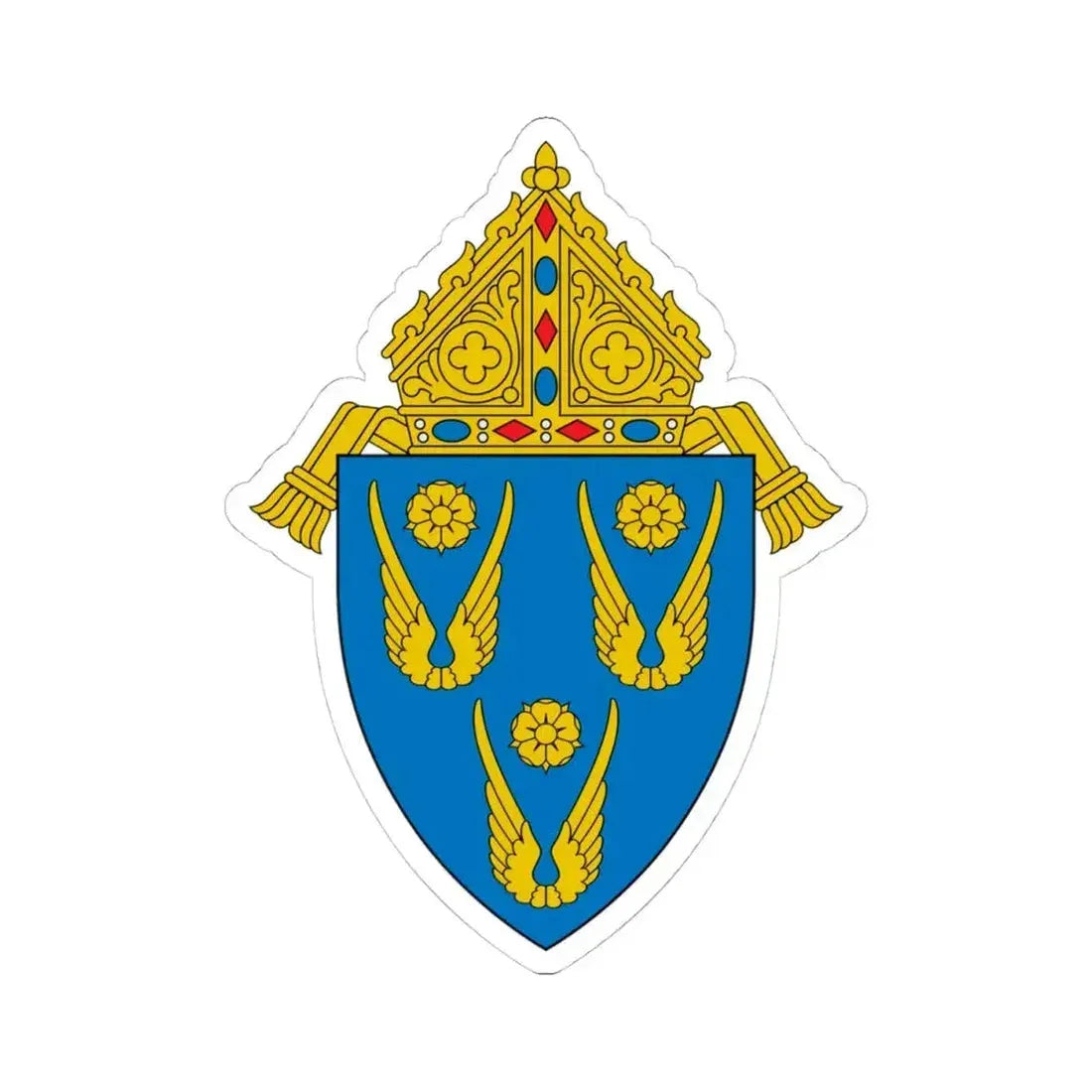 Archdiocese of Los Angeles - STICKER Vinyl Kiss-Cut Decal 4 Inch White - The Sticker Space