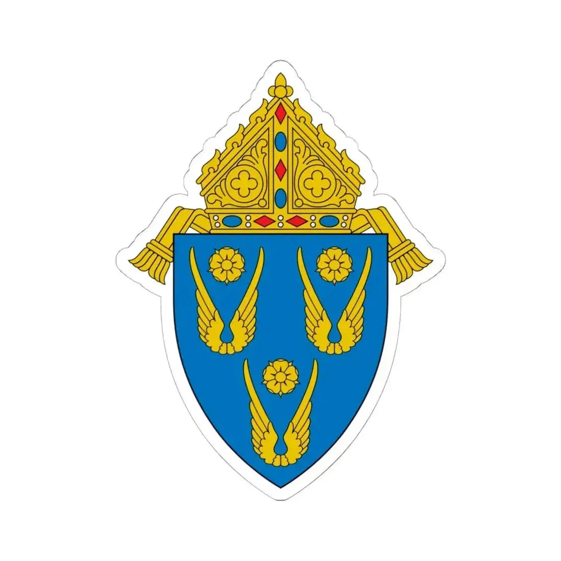 Archdiocese of Los Angeles - STICKER Vinyl Kiss-Cut Decal 6 Inch White - The Sticker Space