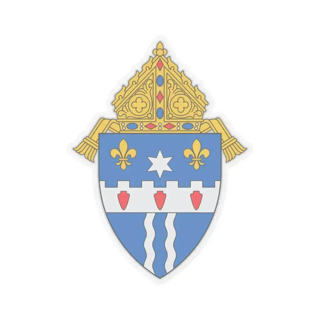 Archdiocese of Louisville - STICKER Vinyl Kiss-Cut Decal 2 Inch Transparent - The Sticker Space