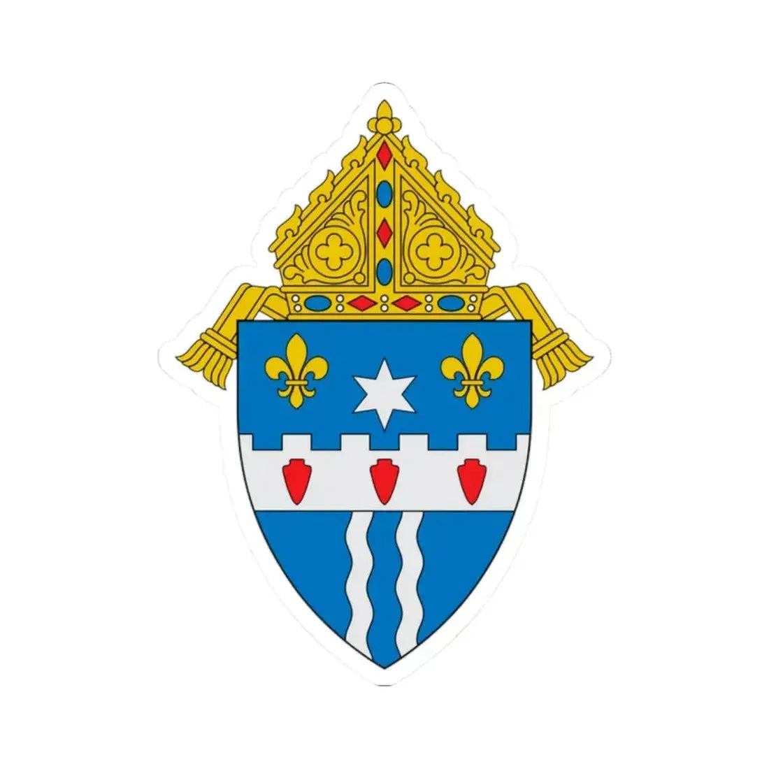 Archdiocese of Louisville - STICKER Vinyl Kiss-Cut Decal 2 Inch White - The Sticker Space