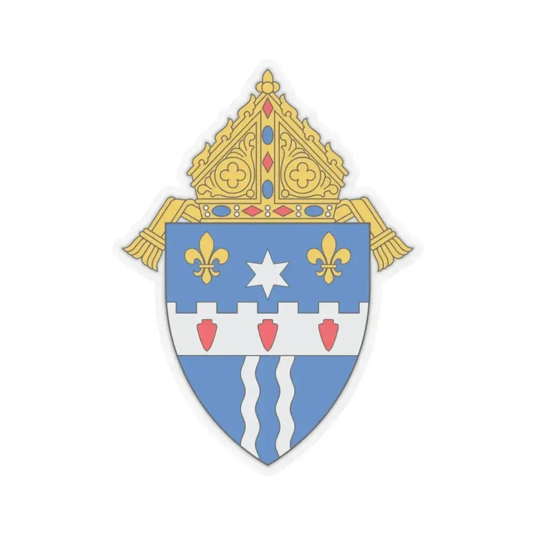 Archdiocese of Louisville - STICKER Vinyl Kiss-Cut Decal 3 Inch Transparent - The Sticker Space