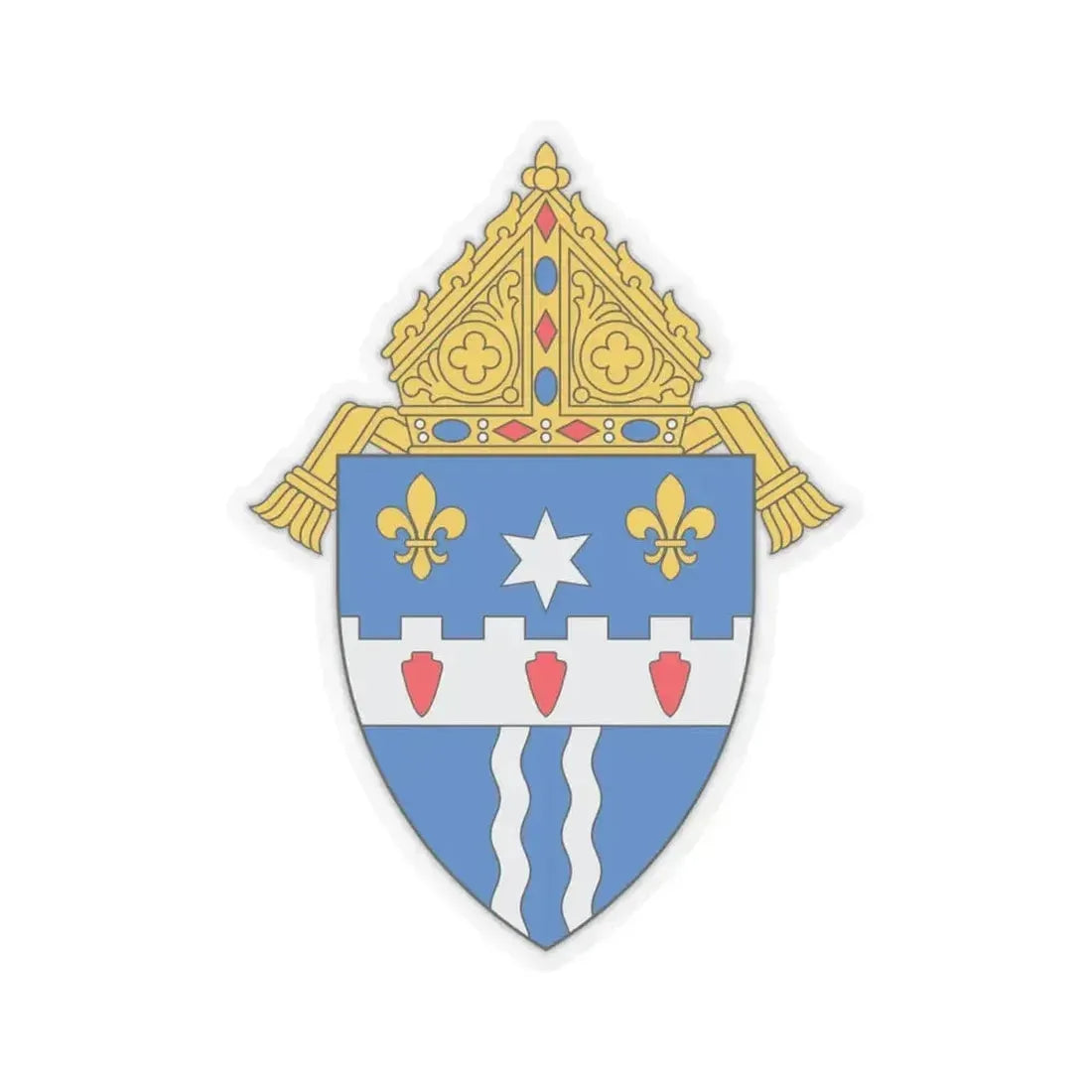 Archdiocese of Louisville - STICKER Vinyl Kiss-Cut Decal 4 Inch Transparent - The Sticker Space