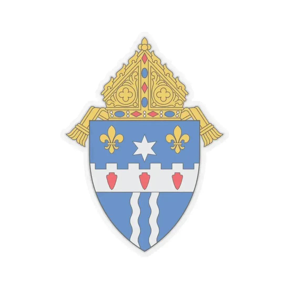 Archdiocese of Louisville - STICKER Vinyl Kiss-Cut Decal 6 Inch Transparent - The Sticker Space