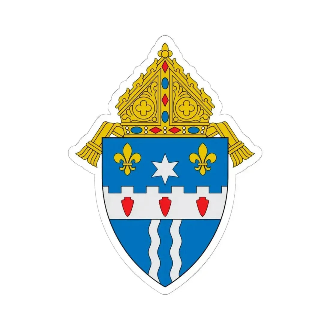 Archdiocese of Louisville - STICKER Vinyl Kiss-Cut Decal 6 Inch White - The Sticker Space