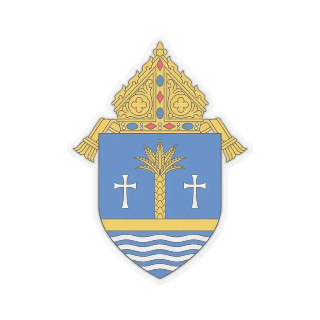 Archdiocese of Miami - STICKER Vinyl Kiss-Cut Decal 2 Inch Transparent - The Sticker Space