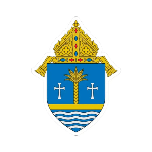 Archdiocese of Miami - STICKER Vinyl Kiss-Cut Decal 2 Inch White - The Sticker Space