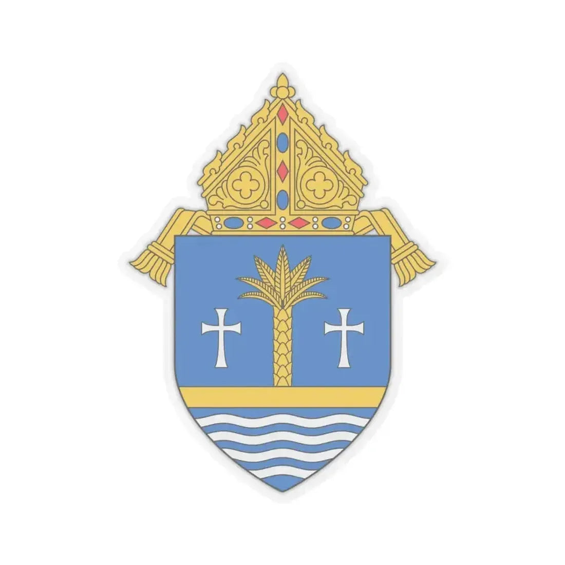 Archdiocese of Miami - STICKER Vinyl Kiss-Cut Decal 4 Inch Transparent - The Sticker Space
