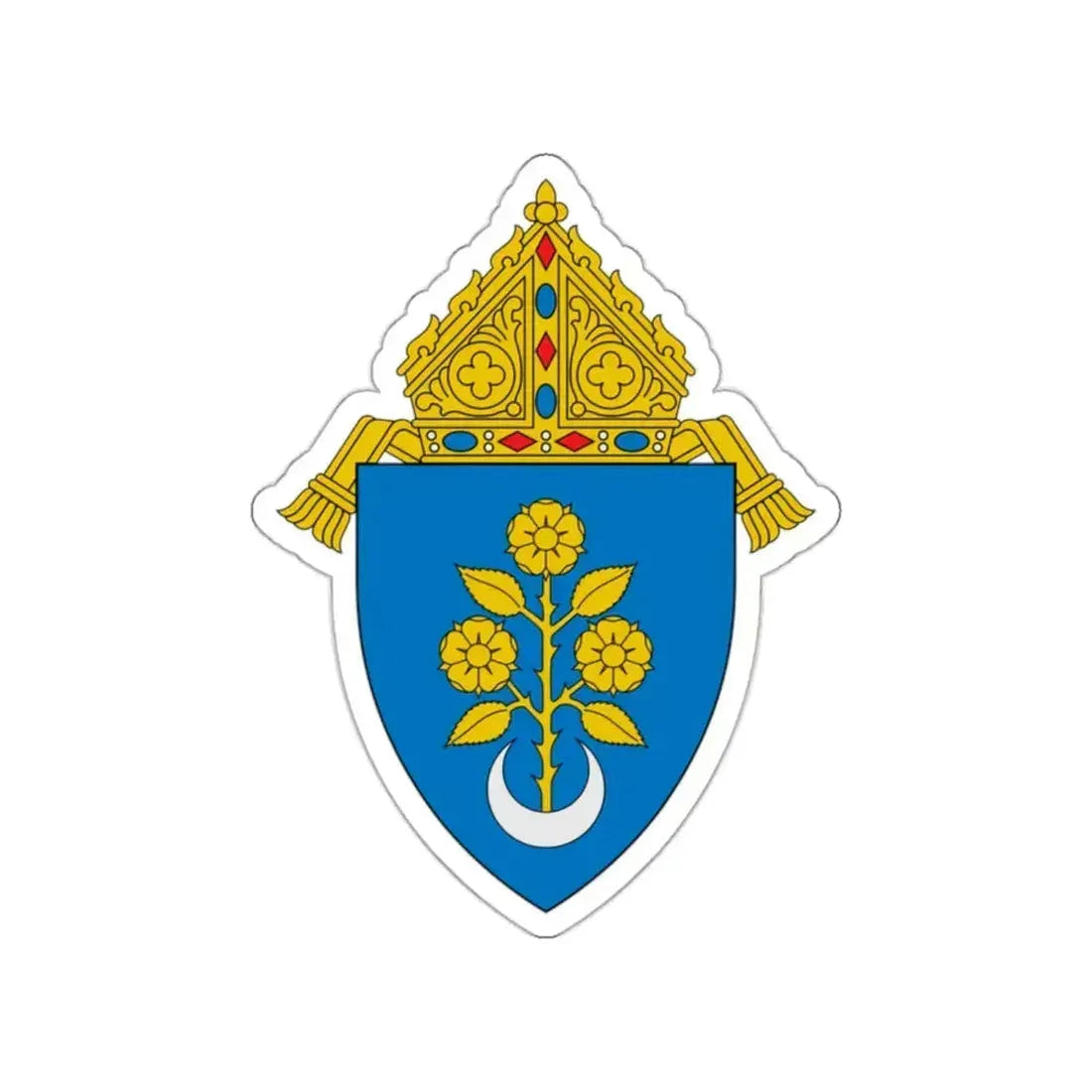 Archdiocese of Mobile - STICKER Vinyl Die-Cut Decal White Die-Cut 2 Inch - The Sticker Space
