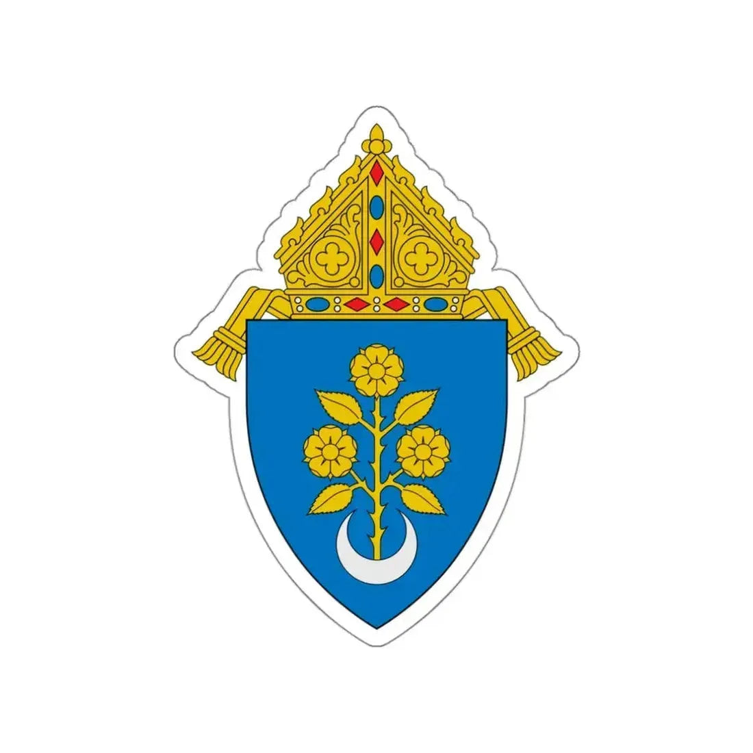 Archdiocese of Mobile - STICKER Vinyl Die-Cut Decal White Die-Cut 3 Inch - The Sticker Space