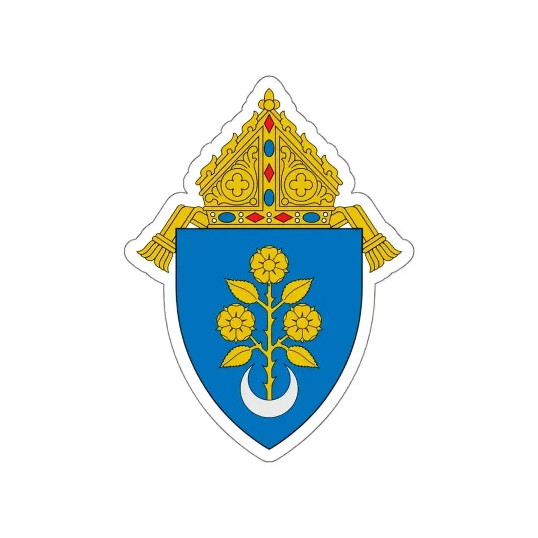 Archdiocese of Mobile - STICKER Vinyl Die-Cut Decal White Die-Cut 6 Inch - The Sticker Space