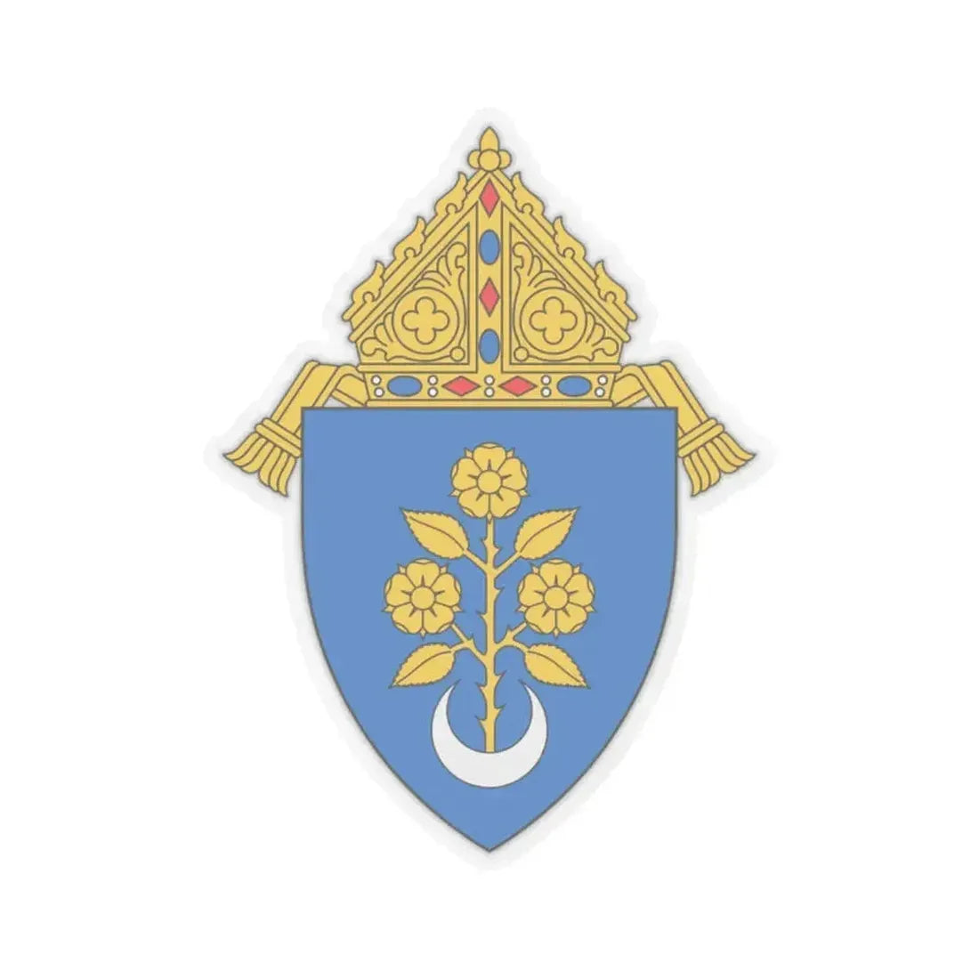 Archdiocese of Mobile - STICKER Vinyl Kiss-Cut Decal 2 Inch Transparent - The Sticker Space