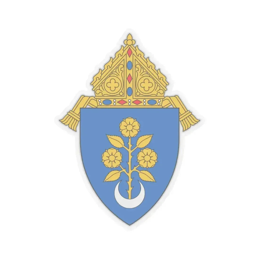 Archdiocese of Mobile - STICKER Vinyl Kiss-Cut Decal 3 Inch Transparent - The Sticker Space