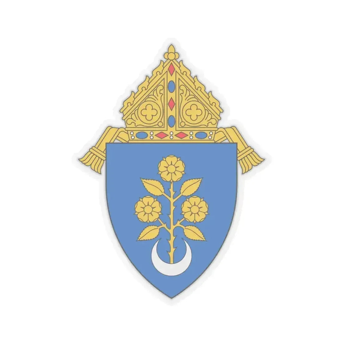 Archdiocese of Mobile - STICKER Vinyl Kiss-Cut Decal 4 Inch Transparent - The Sticker Space