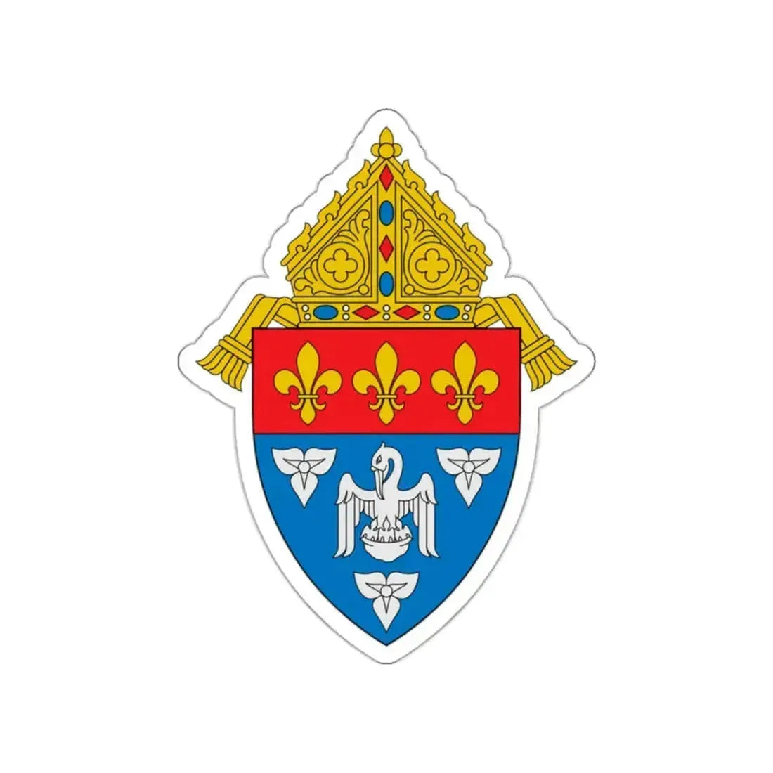 Archdiocese of New Orleans - STICKER Vinyl Die-Cut Decal White Die-Cut 2 Inch - The Sticker Space