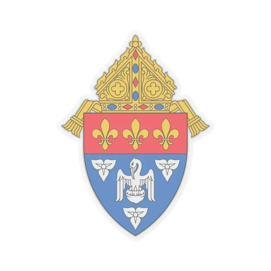 Archdiocese of New Orleans - STICKER Vinyl Kiss-Cut Decal 2 Inch Transparent - The Sticker Space