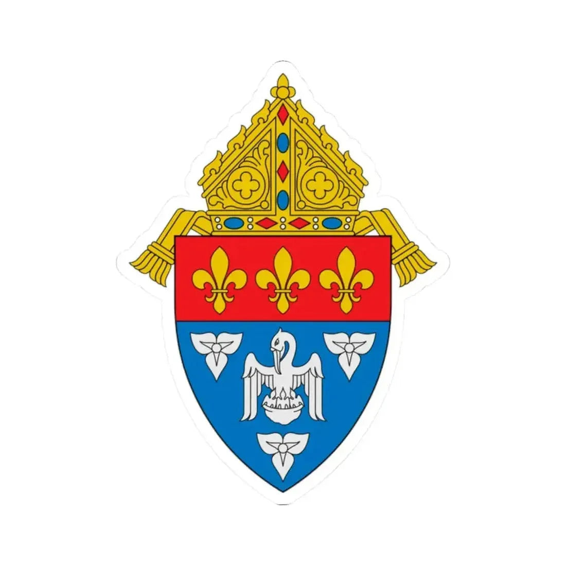 Archdiocese of New Orleans - STICKER Vinyl Kiss-Cut Decal 2 Inch White - The Sticker Space