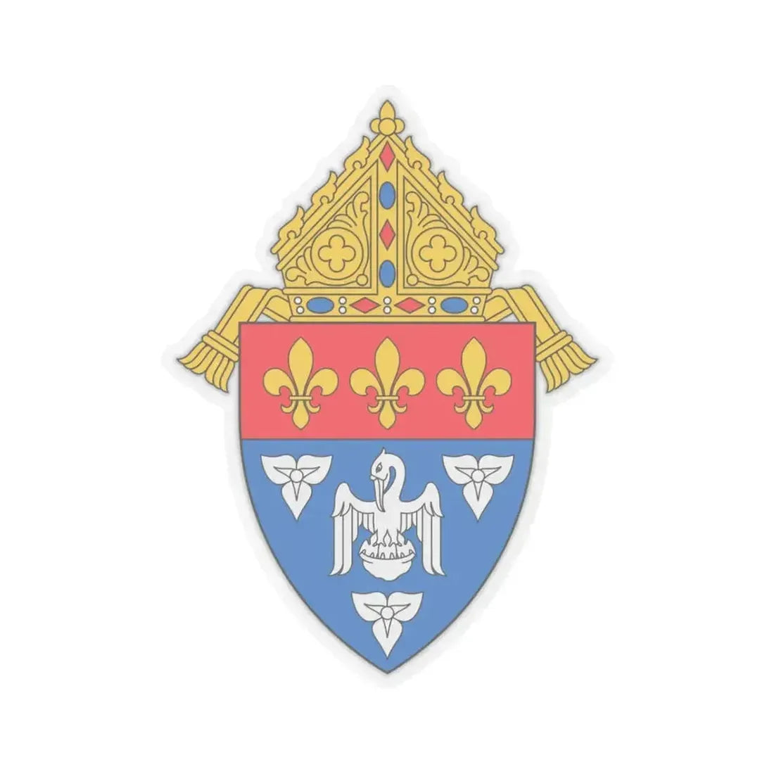 Archdiocese of New Orleans - STICKER Vinyl Kiss-Cut Decal 3 Inch Transparent - The Sticker Space