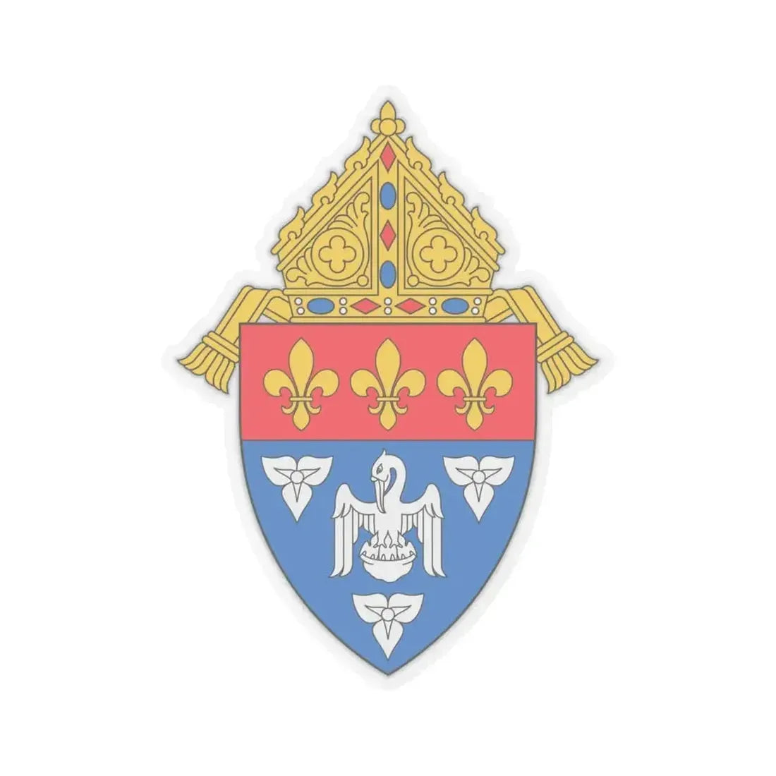 Archdiocese of New Orleans - STICKER Vinyl Kiss-Cut Decal 4 Inch Transparent - The Sticker Space